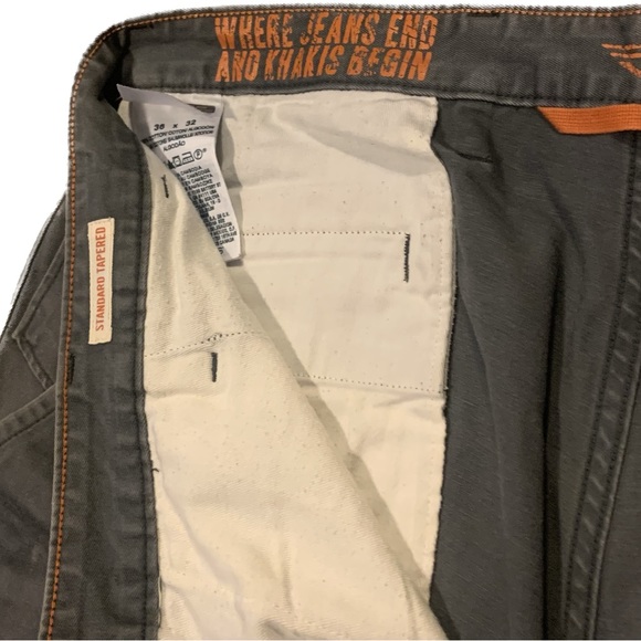 Dockers Straight Leg Grey Pants | Dockers Khakis | Dickies |  36" x 32" - Picture 4 of 4